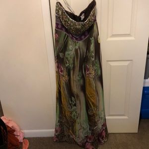 Multi color prom dress